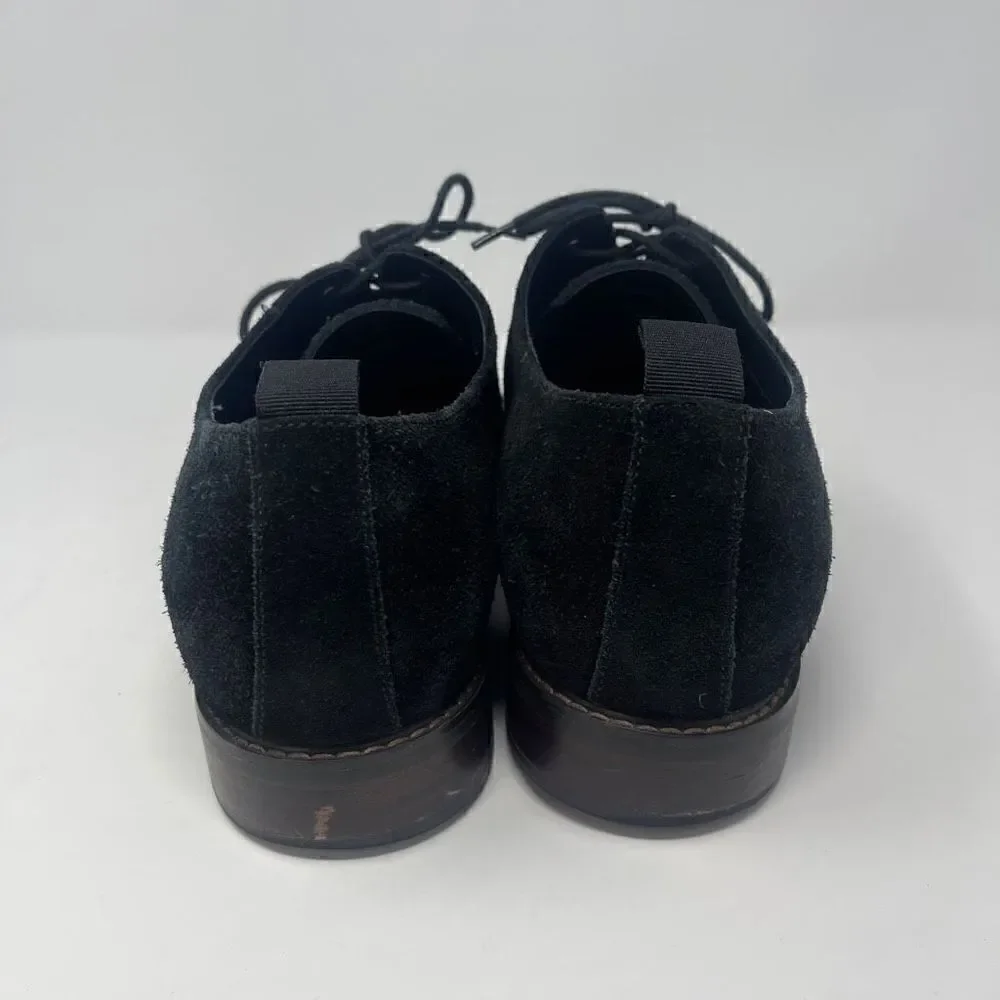 Blondo Men's Black Suede Kenny Plain Toe Derby Shoes Size 11M